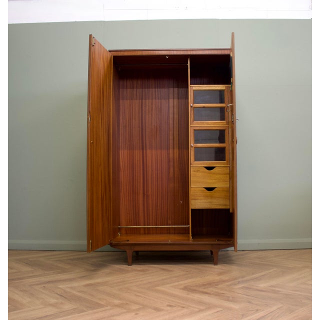 Mid-Century Modern Vintage Teak Wardrobe from Butilux, 1960s For Sale - Image 3 of 12