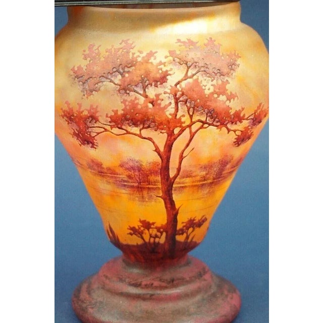 20th Century Blown Glass Vase with Lorraine Cross from Daum Nancy, France, 1890s For Sale - Image 11 of 18