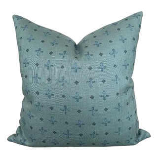 18" Katie Leede "Amun" Decorative Pillow Case in Juniper For Sale