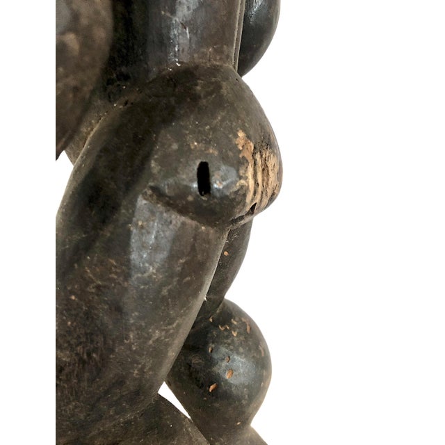 Central African Carved Wood Ritual Male Figure For Sale - Image 15 of 16