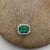 Contemporary Emerald Pendant Necklace w Earth Mined Diamonds in Solid 14K Gold | EM 7x5mm For Sale - Image 3 of 7