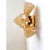 Gold Sculptural Gold Granigli Rondini Murano Glass Wall Lamps by Simoeng, Set of 2 For Sale - Image 8 of 12