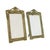Metal Antique French Polished Brass Photo Frames, 1890s, Set of 2 For Sale - Image 7 of 18