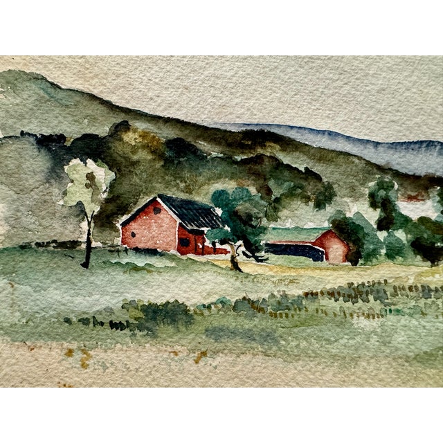 Original watercolor on paper by Henry Emil Salloch, also known as Heinz Emil Salloch, the German-born American artist and...