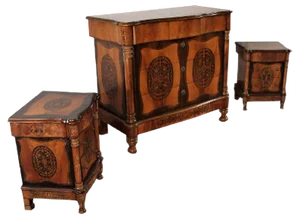 Spanish-Style Chest of Drawers by Predges Isabelino, Set of 3