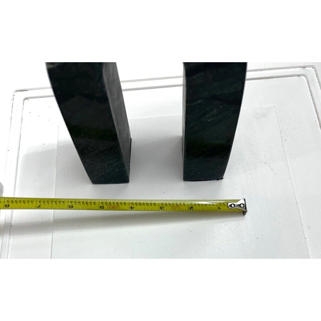 3 Pieces Set of Marble Bookends Decor For Sale - Image 10 of 12