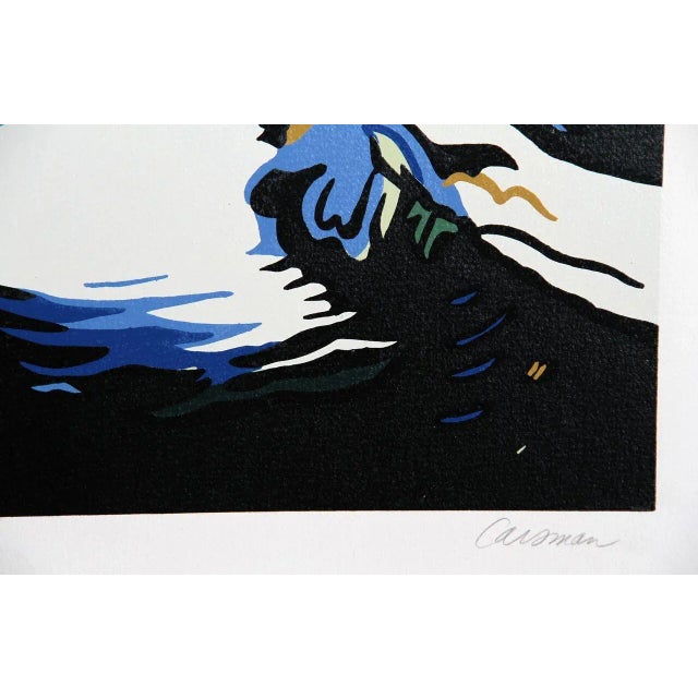 Artist: Jon Carsman, American (1944 - 1987) Title: Spillover Year: circa 1979 Medium: Serigraph, signed and numbered in...