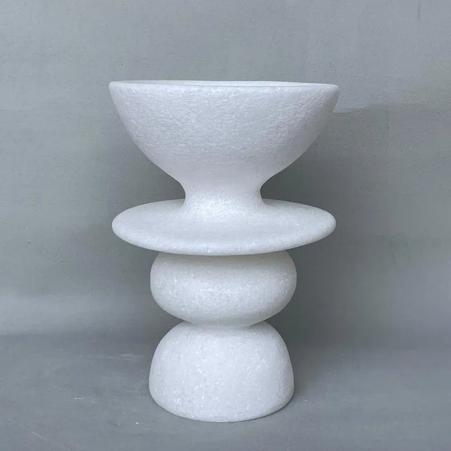 Contemporary Naxian Marble Vessel by Tom Von Kaenel For Sale - Image 3 of 6