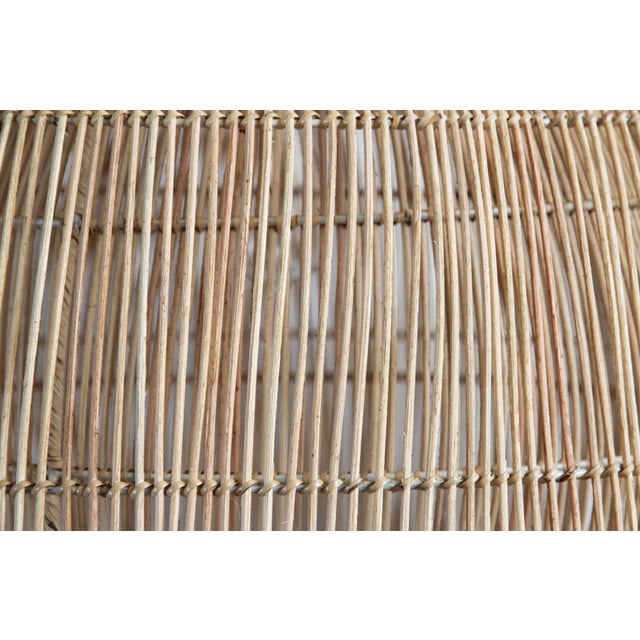 Contemporary Rattan Mushroom Lantern Medium For Sale - Image 3 of 6