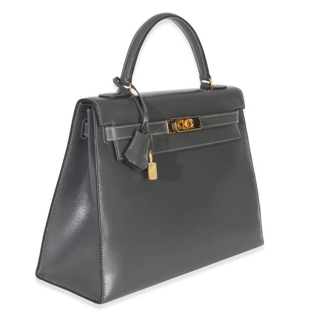 Contemporary Ardoise Box Sellier Kelly 32 GHW For Sale - Image 3 of 9