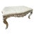 Bench French Style With Silver Leaf Details For Sale