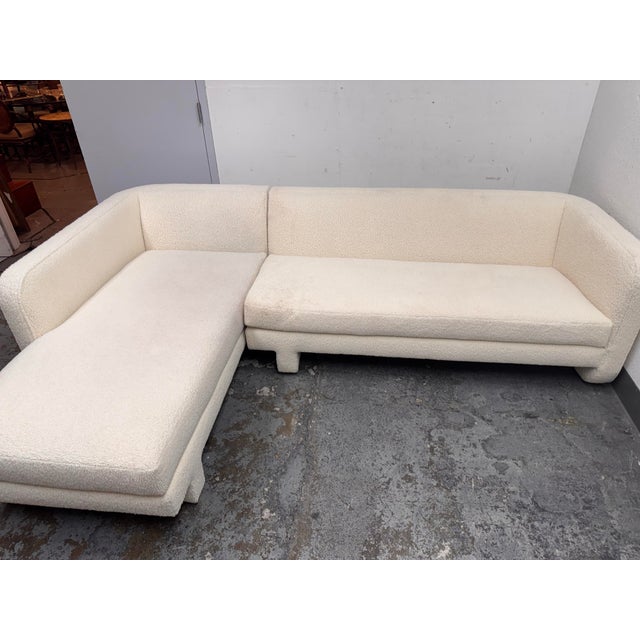 Jonathan Adler Sunset Teddy Texture Woven Two Piece Sectional For Sale - Image 12 of 12