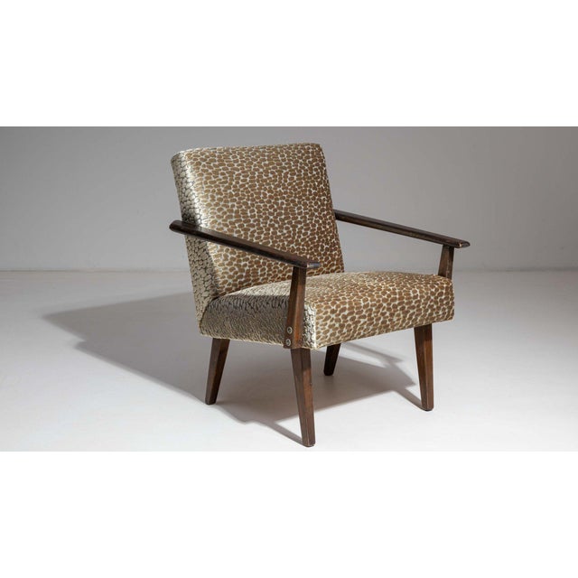 Brown 19th Century France Brown Wood Armchair For Sale - Image 8 of 10