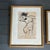 Set of two contemporary original abstract female nude charcoal / marker drawings by Stephen Heigh. Signed and framed. Each...