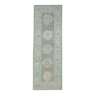 Turkish Oushak Runner Rug 2'11" x 8'7" #17451 For Sale