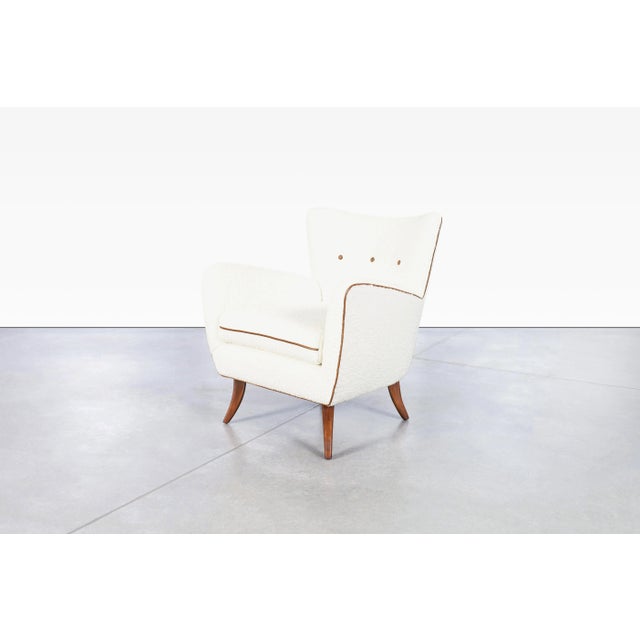 Mid-Century Modern Sculptural Walnut Lounge Chairs by Ernst Schwadron, 1940s For Sale In Los Angeles - Image 6 of 12