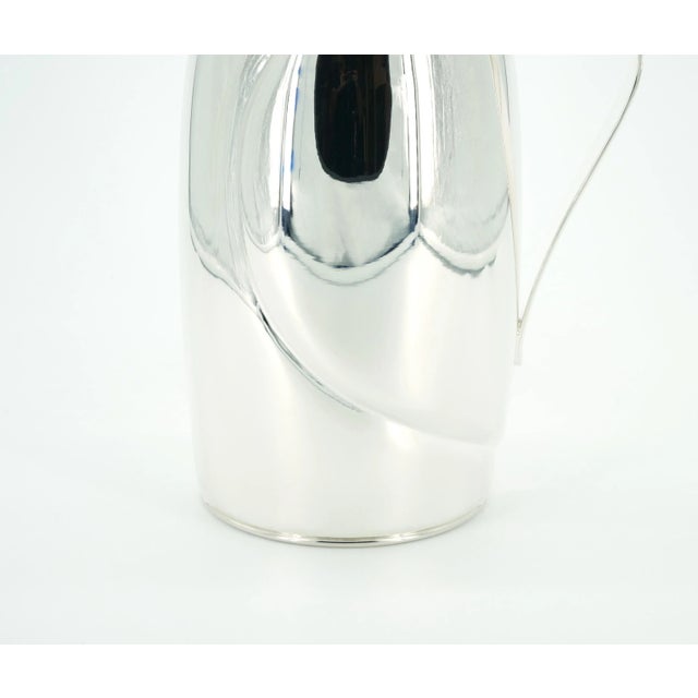 Metal Italian Silver Plated Exterior Insulated Interior Hot / Cold Thermos For Sale - Image 7 of 12