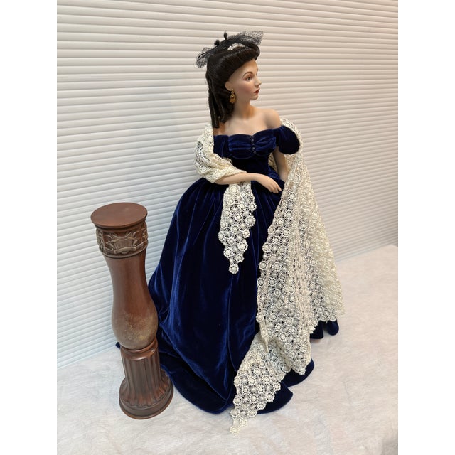 1990s Circa 1998 Franklin Mint "Scarlett's Portrait" Doll For Sale - Image 5 of 12