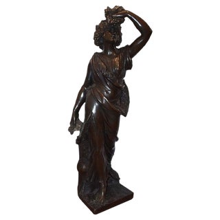 19th-Century Follower of Bacchus Bronze Sculpture For Sale