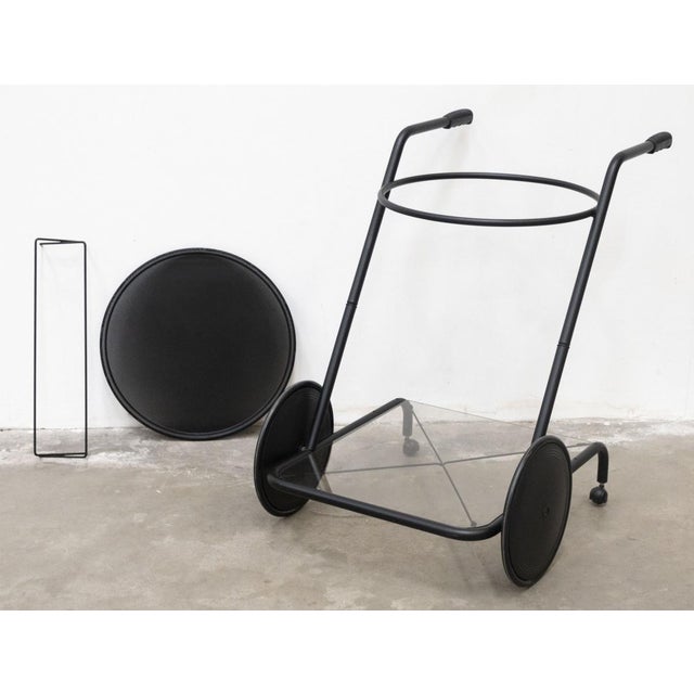 Black Casamania Bar Cart by Frezza, 1990s For Sale - Image 8 of 14