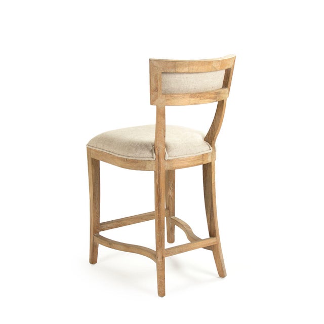 French Country Selborne Counter Stool in Cream For Sale - Image 3 of 6
