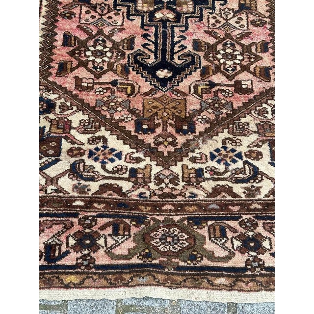 Rustic Vintage Hamadan Rug, 1950s For Sale - Image 3 of 18