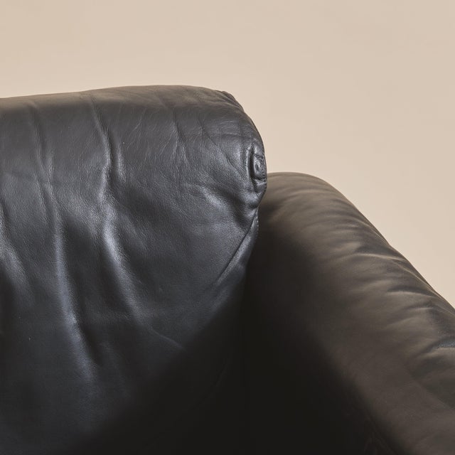 Black Italian 'Bastiano' Leather Longue Chair By Afra & Tobia Scarpa for Gavina, 1960s For Sale - Image 8 of 11