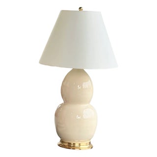 Christopher Spitzmiller Double Gourd Lamps in Clear For Sale