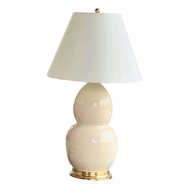 Christopher Spitzmiller Double Gourd Lamps in Clear For Sale