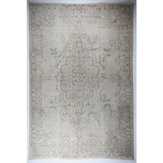 This listing is for an exceptional vintage handmade Turkish rug coming from Burdur. The age of this sweet carpet is...