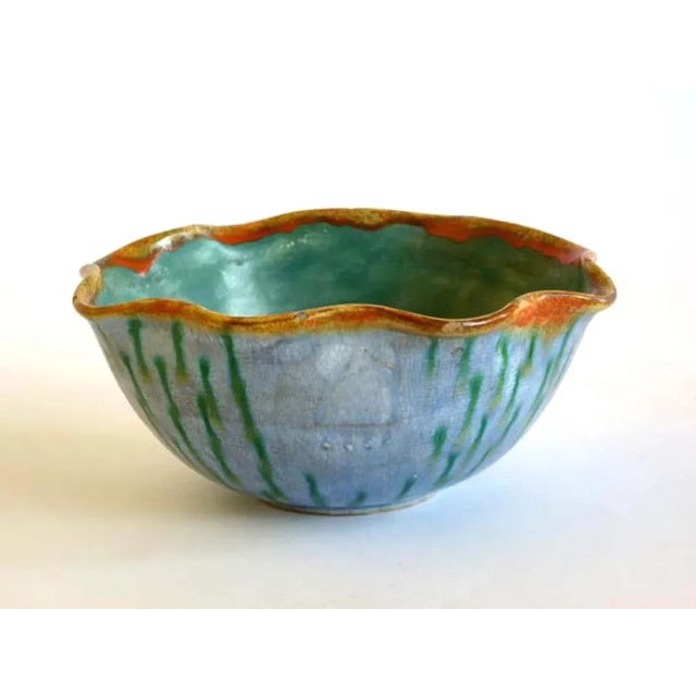 Blue Italian Pottery Bowl from La Casa Dell'arte, 1920s For Sale - Image 8 of 8