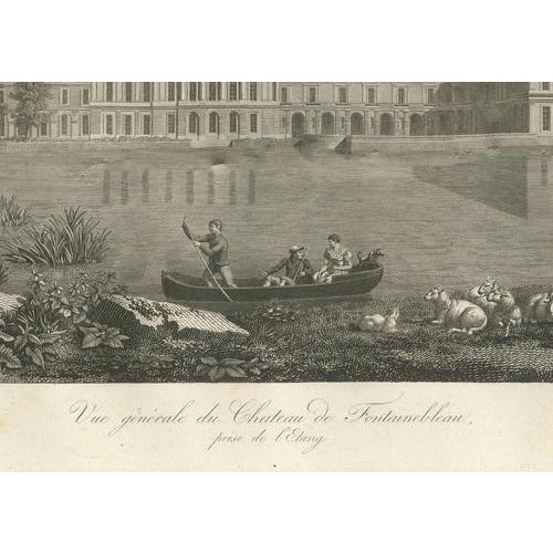 Early 19th Century Louis-Pierre Baltard, Antique View of Château De Fontainebleau, 1803, Engraving For Sale - Image 5 of 11