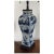 Wood Antique 19th Century Chinese Blue & White Porcelain Vase Decorated With Figures in Landscape Representing the Four Seasons Mounted as a Lamp For Sale - Image 7 of 11