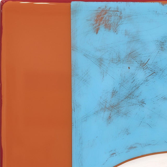 Time Zone 11 - Original Minimalist Color Field Acrylic and Resin Artwork on Wood Panel by Ricky Hunt For Sale In Los Angeles - Image 6 of 9