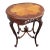 1940s 1940s Italian Walnut & Satinwood Inlay Carved Side Sofa Occasional Table For Sale - Image 5 of 13