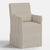 Slipcover for Stoffer Home x Cloth & Company for Lindy Slipcover Dining Armchair in Jane Stripe Mauve For Sale - Image 9 of 9