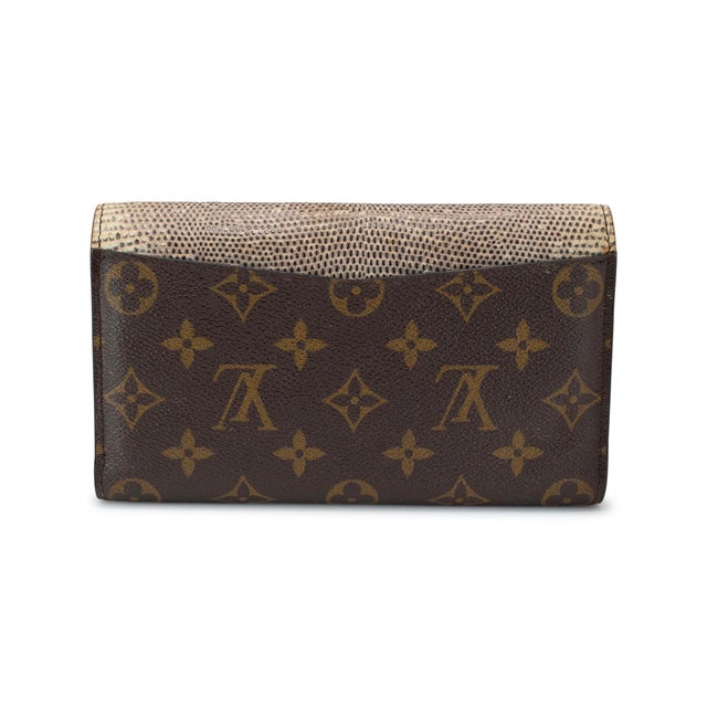 Louis Vuitton Louis Vuitton Majestueux Mi4152 Monogram Canvas Leather Envelope Wallet For Sale - Image 4 of 17