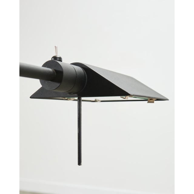 Modern Style Brushed Steel Adjustable Pharmacy Floor Lamp For Sale - Image 15 of 18