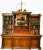 English 60% Off! Large Antique European Breakfront Bookcase Cabinet For Sale - Image 3 of 11