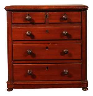 19th Century Miniature Mahogany Chest of Drawers
