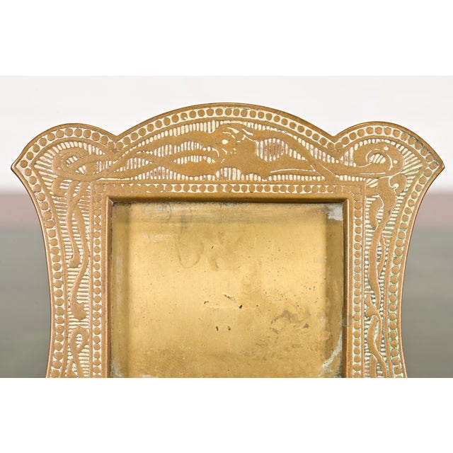 Early 20th Century Marshall Field & Co. Antique Viking Bronze Picture Frame or Calendar Frame, Circa 1910 For Sale - Image 5 of 12