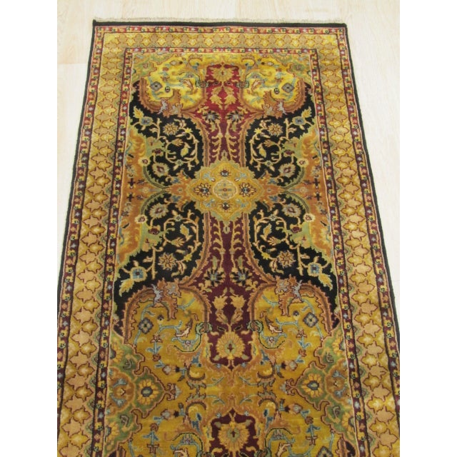 2020s Oriental Black Hand-Knotted New Zealand Wool Rug Carpet, Medallion Design For Sale - Image 5 of 8