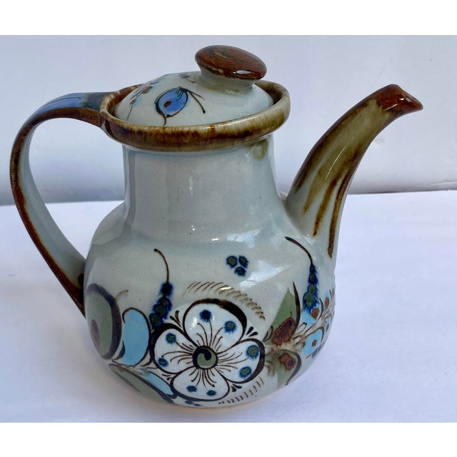 1960s Hand-Painted Mexican Tonala Pottery by Ken Edwards Collection - Set of Six For Sale In Monterey, CA - Image 6 of 18