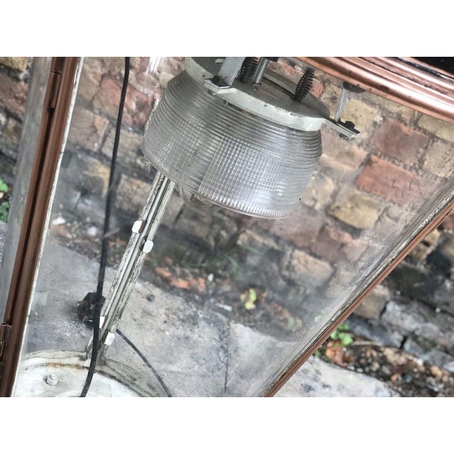 Large Copper Lampost Lantern For Sale - Image 6 of 8