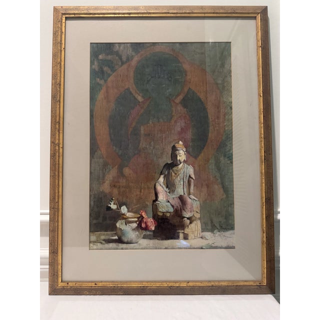 When Autumn Is Here by Hovsep Pushman – Vintage Framed Offset Lithograph, Mid-Century Tranquil Art For Sale - Image 10 of 10