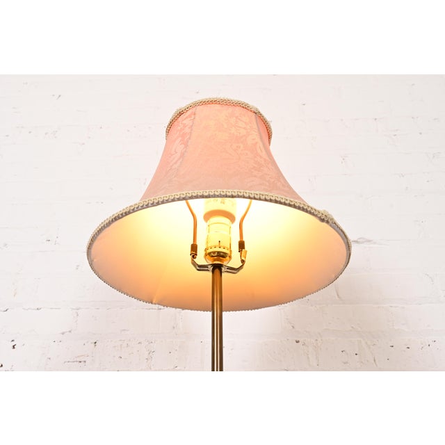 Late 20th Century Ralph Lauren Style Art Deco Brass Table Lamp For Sale - Image 5 of 16
