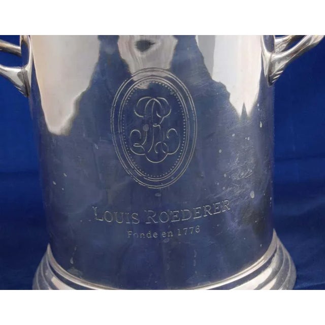 Silver Plate Champagne Buckets from Louis Roederer, Set of 2 For Sale - Image 5 of 15