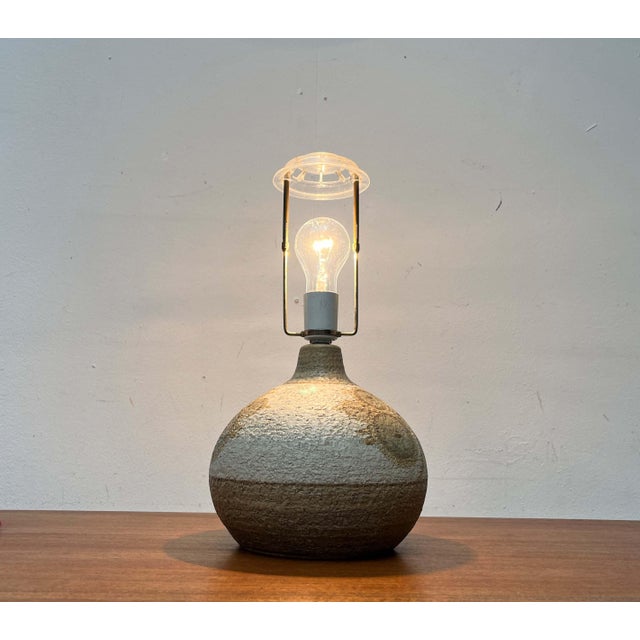 Mid-Century Modern Danish Studio Pottery Stoneware Table Lamp from Søholm, 1960s For Sale - Image 11 of 18