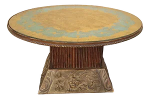 20th Century Art Deco Wooden Coffee Table and Chosen Glass, 1930s