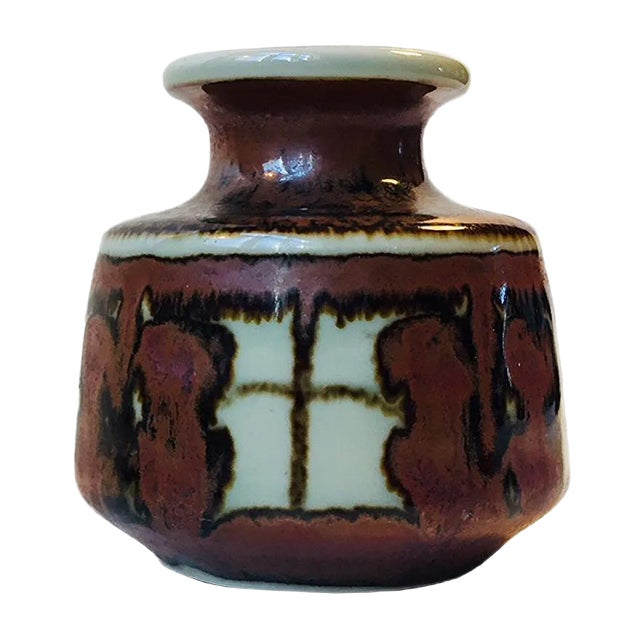 Danish Ceramic Vase by Noomi Backhausen for Søholm, 1960s For Sale